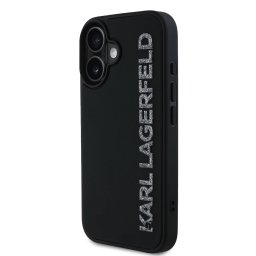 Apple iPhone 16 KARL LAGERFELD KLHCP16SRBKGVCK Hátlap - Fekete