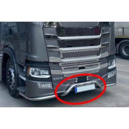 Scania S / R inox lökhárító közép konzol