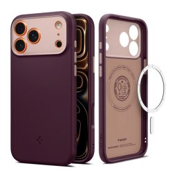 SPIGEN NANO POP szilikon telefonvédő (kameravédő, MagSafe) BURGUNDY Apple iPhone 17 Pro Max