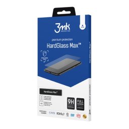3MK HARD GLASS MAX képernyővédő üveg (3D, tokbarát, extra karcálló, 0,3mm, 9H) FEKETE Apple iPhone 11 Pro, iPhone XS 5.8, iPhone X 5.8