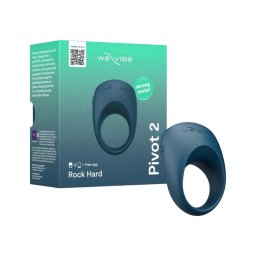 We-Vibe Pivot 2 - App-vezérelt vibrációs péniszgyűrű (kék)