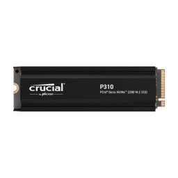 Crucial P310/1TB/SSD/0/M.2 NVMe/Fekete/Heatsink/5R