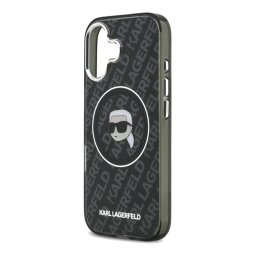 KARL LAGERFELD IML KARL HEAD LOGO MAGSAFE szilikon telefonvédő (ütésállóság, kameravédő, MagSafe) FEKETE Apple iPhone 17