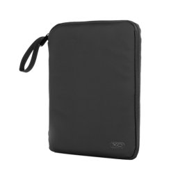 XO CB03 tok fekvő, bőr hatású LAPTOP/NOTEBOOK/TABLET (univerzális, kézpánt, 10,9" méret) SÖTÉTSZÜRKE
