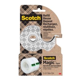 3M SCOTCH Ragasztószalag fém adagolón, 2 szalaggal, 19 mm x 13,9 m, 3M SCOTCH "Magic(TM)", átlátszó