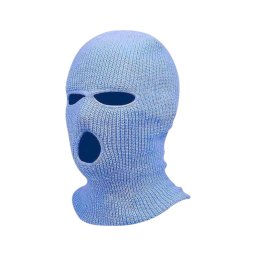 Balaclava - kötött szopó maszk 3 nyílással (kék)