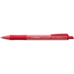 STABILO Golyóstoll, 0,5 mm, nyomógombos, STABILO "Pointball Colorful" rozsdavörös