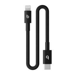 Beats USB-C/Lightning fonott kábel (20cm) - Fekete csavar