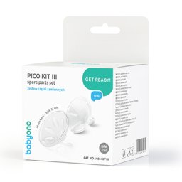 BabyOno Mellszívó alkatrész, 24 mm tölcsér és szilikon betét, Pico, 1485 KIT III.