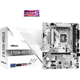 ASRock MB Sc LGA1700 B760M-HDV/M.2, Intel B760, 2xDDR5, 1xDP, 1xHDMI, 1xVGA, mATX, 1xHDMI, 1xHDMI, 1xVGA