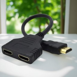 HDMI elosztó passzív adapter kábel Fekete