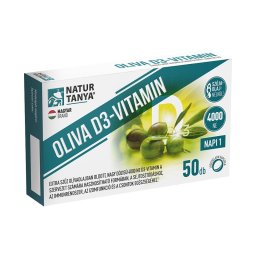 Natur Tanya Oliva D3-vitamin 4000NE lágyzselatin kapszula 50x