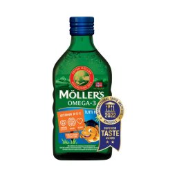 Möller's Omega-3 halolaj tutti-frutti ízesítéssel 250ml