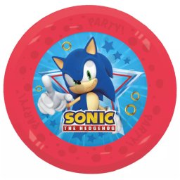 Sonic a sündisznó micro prémium műanyag lapostányér 21 cm Nr1