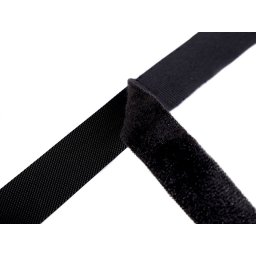 Alacsony tépőzár horog + plüss szélessége 20 mm vékony