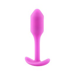 b-vibe Snug Plug 1 - anál plug belső súllyal (55g) - pink