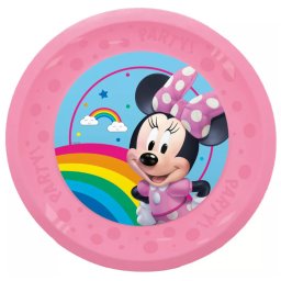 Disney Minnie Makes Me Smile micro prémium műanyag lapostányér 21 cm Nr2