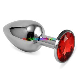 Rosebud Classic Metal Plug S Red anal plug, anál tágító - Lovetoy