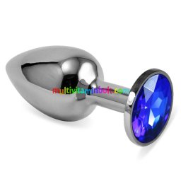 Rosebud Classic Metal Plug S Dark Blue, anal plug, anál tágító - Lovetoy