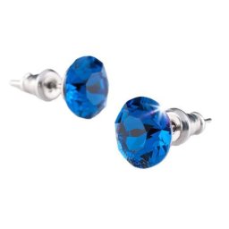 ART CRYSTELLA Fülbevaló, "Capri" kék SWAROVSKI(R) kristállyal, 7 mm, ART CRYSTELLA(R)