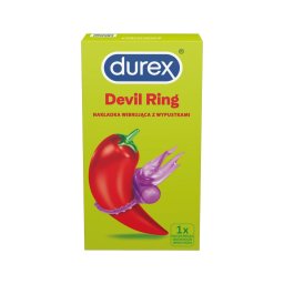 Durex Little Devil - vibrációs péniszgyűrű (lila)