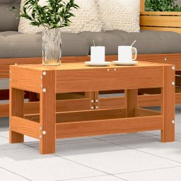 vidaXL viaszbarna tömör fenyőfa kerti lábzsámoly 62 x 30 x 32 cm