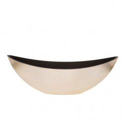 Csónak alakú kaspó műanyag 55cm x13,5cm x17,5cm arany