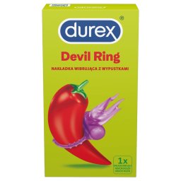 Durex Little Devil - vibrációs péniszgyűrű pároknak (lila)