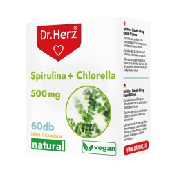 Dr. Herz Spirulina + Chlorella kapszula 60x