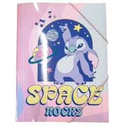 Disney Lilo és Stitch, A csillagkutya Space Rocks A/4 gumis mappa Nr1