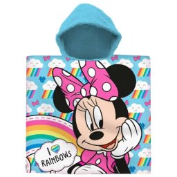 Disney Minnie Rainbows strandtörölköző poncsó 60x120 cm Nr3