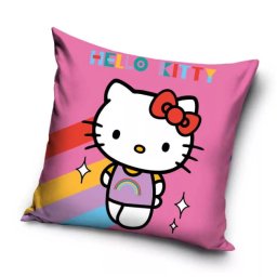 Hello Kitty Rainbow velúr párnahuzat 40x40 cm Nr1