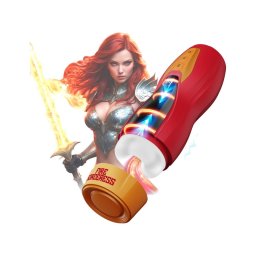 Masturs Solara - melegítő fel-le mozgó AR maszturbátor (piros)