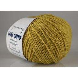 Lana Gatto Mini Soft kötőfonal, extra finom merinó - 14463, mustár