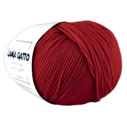 Lana Gatto Mini Soft kötőfonal, extra finom merinó - 10095, piros