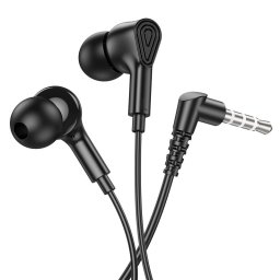 HOCO drót fülhallgató 3,5 mm-es jack mikrofonnal M102 fekete