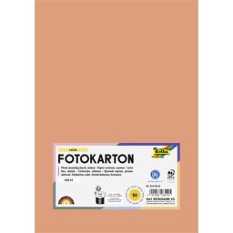 FOLIA Dekorkarton, 2 oldalas, A4, 300 g, 50 lap, FOLIA, lazacszínű