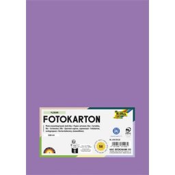 FOLIA Dekorkarton, 2 oldalas, A4, 300 g, 50 lap, FOLIA, sötét orgonalila
