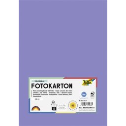 FOLIA Dekorkarton, 2 oldalas, A4, 300 g, 50 lap, FOLIA, ibolyakék