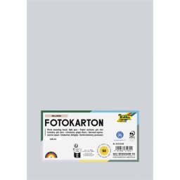 FOLIA Dekorkarton, 2 oldalas, A4, 300 g, 50 lap, FOLIA, világosszürke