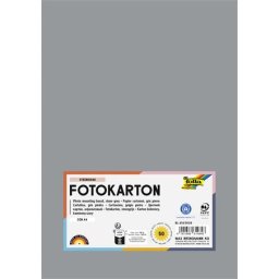 FOLIA Dekorkarton, 2 oldalas, A4, 300 g, 50 lap, FOLIA, kőszürke