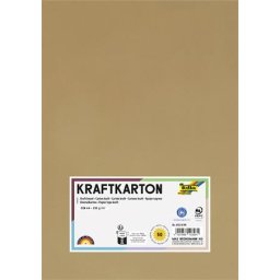FOLIA Kraft papír, A4, 230 g, 50 lap, FOLIA