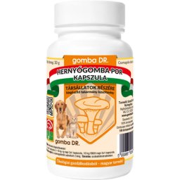 Gomba Dr. Hernyógomba kapszula kutyáknak és macskáknak (200 mg gombapor / kapszula) 100 kapszula