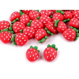 Gomb 3D szamóca / eper mérete 34"