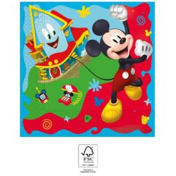 Mickey egér Rock the House szalvéta 20 db-os 33x33 cm FSC