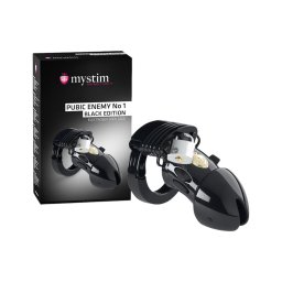 mystim Black Edition PUBIC ENEMY No 1 - elektro pénisz ketrec
