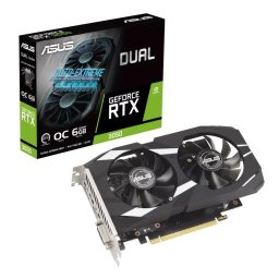 ASUS VGA NVIDIA GeForce RTX 3050 DUAL OC 6GB, RTX 3050, 6GB GDDR6, 1xDP, 1xHDMI, 1xDVI, 1xDVI