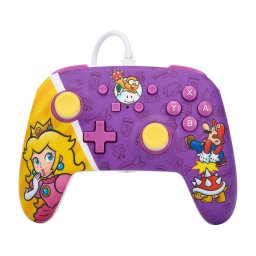 PowerA Enhanced Wired Controller for Nintendo Switch - Princess Peach Battle - Hercegnő Peach csata