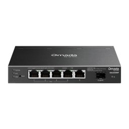 TP-Link OMADA switch SG2206MP (5xGbE, 1xSFP, 4xPoE , 63W, ventilátor nélküli)