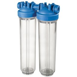 Big Blue MASTER 20" DUO szűrő, 1" csatlakozás – kétlépcsős vízszűrő ház ivóvízhez és ipari használatra